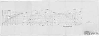 001_п_ИзотермическийПлашкоут_45т_ТеоретическийЧертеж_1955